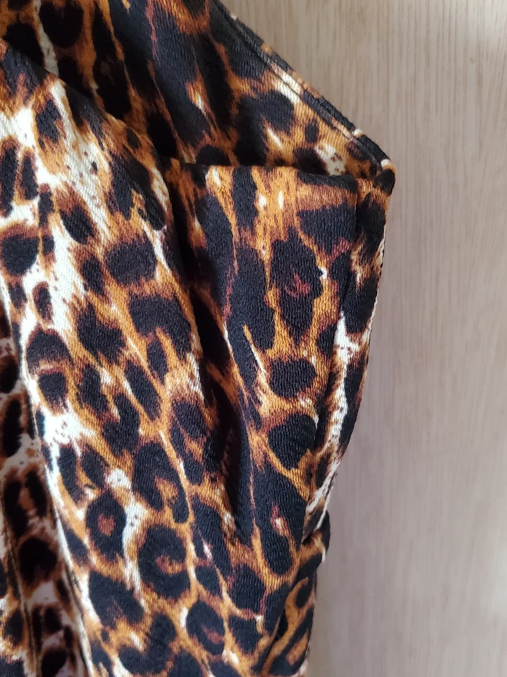 Vixen by Micheline Pitt Vintage Leopard Print Ingenue Dress, Size XL GUC - Picture 6 of 10